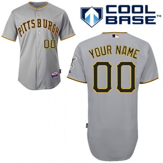 Men Women Youth All Size Pittsburgh Pirates Grey Customized Cool Base Jersey 3 Men Women Youth All Size Pittsburgh Pirates Grey Customized Cool Base Jersey 3