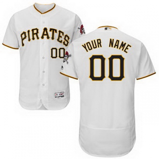 Men Women Youth All Size Pittsburgh Pirates Majestic Home White Flex Base Authentic Collection Custom Jersey Men Women Youth All Size Pittsburgh Pirates Majestic Home White Flex Base Authentic Collection Custom Jersey