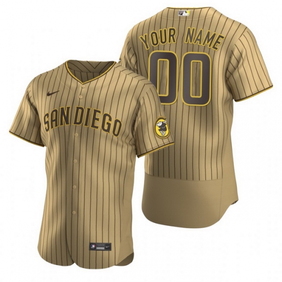 Men Women Youth Toddler All Size San Diego Padres Custom Nike Tan Brown Stitched MLB Flex Base Jersey Men Women Youth Toddler All Size San Diego Padres Custom Nike Tan Brown Stitched MLB Flex Base Jersey