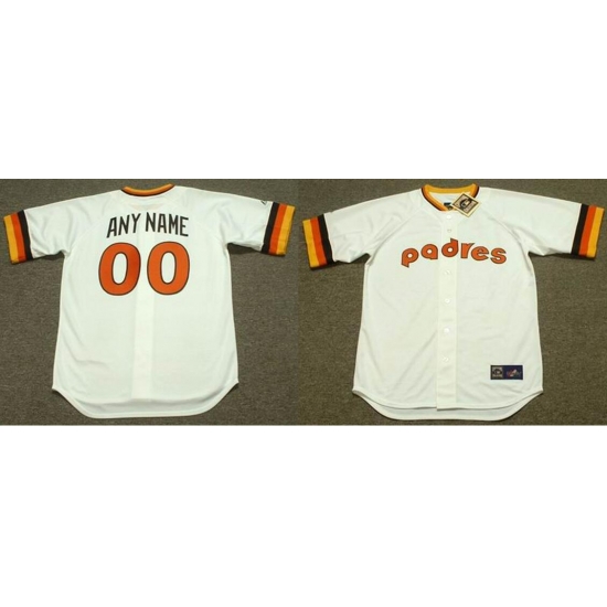 SAN DIEGO PADRES 1980's Majestic Throwback Home Jersey Customized Jersey SAN DIEGO PADRES 1980's Majestic Throwback Home Jersey Customized Jersey