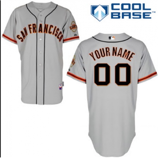 Men Women Youth All Size San Francisco Giants Majestic Grey Alternate 2017 Cool Base Custom Jersey 3 Men Women Youth All Size San Francisco Giants Majestic Grey Alternate 2017 Cool Base Custom Jersey 3