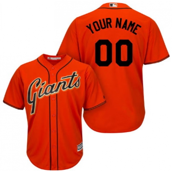 Men Women Youth All Size San Francisco Giants Majestic Orange Alternate 2017 Cool Base Custom Jersey 3 Men Women Youth All Size San Francisco Giants Majestic Orange Alternate 2017 Cool Base Custom Jersey 3