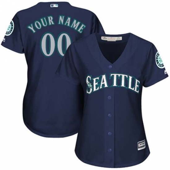 Men Women Youth All Size Seattle Mariners Custom Cool Base Jersey Blue Men Women Youth All Size Seattle Mariners Custom Cool Base Jersey Blue