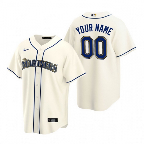 Men Women Youth Toddler All Size Seattle Mariners Custom Nike Cream Stitched MLB Cool Base Jersey Men Women Youth Toddler All Size Seattle Mariners Custom Nike Cream Stitched MLB Cool Base Jersey