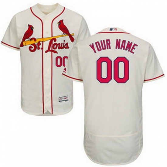 Men Women Youth All Size St Louis St.Louis Cardinals Majestic Alternate Ivory Flex Base Authentic Collection Custom Jersey Men Women Youth All Size St Louis St.Louis Cardinals Majestic Alternate Ivory Flex Base Authentic Collection Custom Jersey