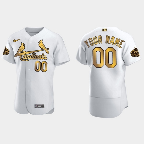 Men Women Youth St.Louis Cardinals Custom 2022 Mlb All Star Game White Gold Men Jersey Men Women Youth St.Louis Cardinals Custom 2022 Mlb All Star Game White Gold Men Jersey
