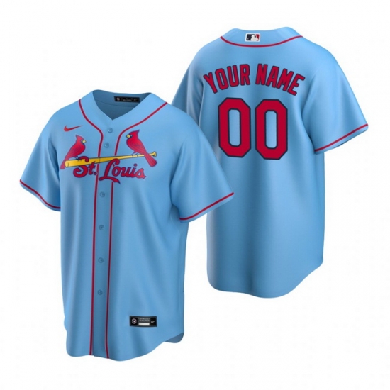 Men Women Youth Toddler All Size St. Louis St.Louis Cardinals Custom Nike Light Blue Stitched MLB Cool Base Jersey Men Women Youth Toddler All Size St. Louis St.Louis Cardinals Custom Nike Light Blue Stitched MLB Cool Base Jersey