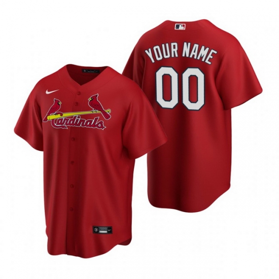 Men Women Youth Toddler All Size St. Louis St.Louis Cardinals Custom Nike Red Stitched MLB Cool Base Jersey