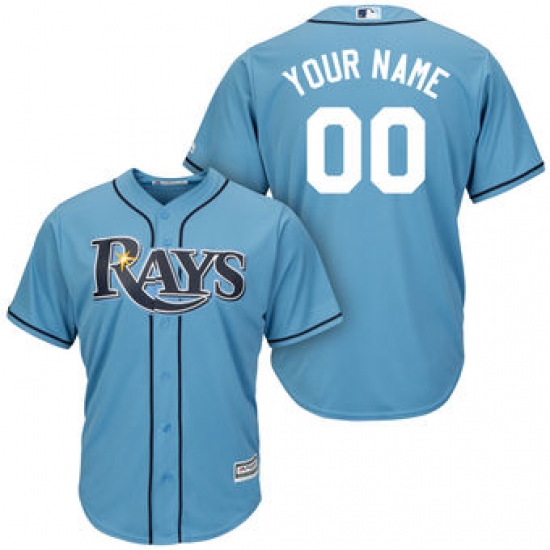 Men Women Youth All Size Tampa Bay Rays Majestic Light Blue Cool Base Custom Jersey 3 Men Women Youth All Size Tampa Bay Rays Majestic Light Blue Cool Base Custom Jersey 3