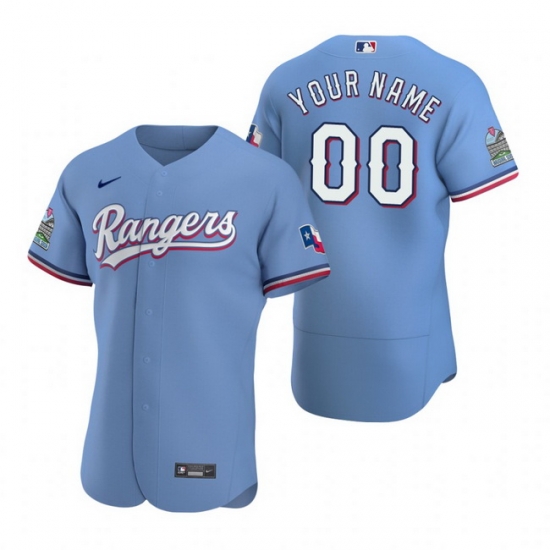 Men Women Youth Toddler All Size Texas Rangers Custom Nike Light Blue Stitched MLB Flex Base Jersey Men Women Youth Toddler All Size Texas Rangers Custom Nike Light Blue Stitched MLB Flex Base Jersey