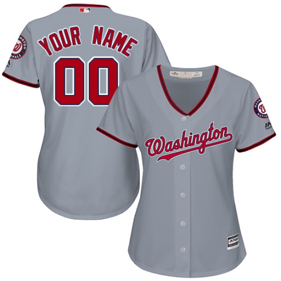 Men Women Youth All Size Washington Nationals Cool Base Custom Jersey Grey Men Women Youth All Size Washington Nationals Cool Base Custom Jersey Grey