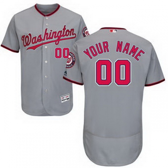 Men Women Youth All Size Washington Nationals Flex Base Authentic Collection Custom Jersey Grey Men Women Youth All Size Washington Nationals Flex Base Authentic Collection Custom Jersey Grey