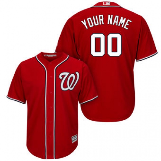 Men Women Youth All Size Washington Nationals Majestic Cool Base Custom Jersey Red 3 Men Women Youth All Size Washington Nationals Majestic Cool Base Custom Jersey Red 3