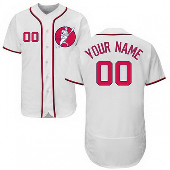 Men Women Youth Toddler All Size Washington Nationals White Customized Flexbase New Design Jersey II