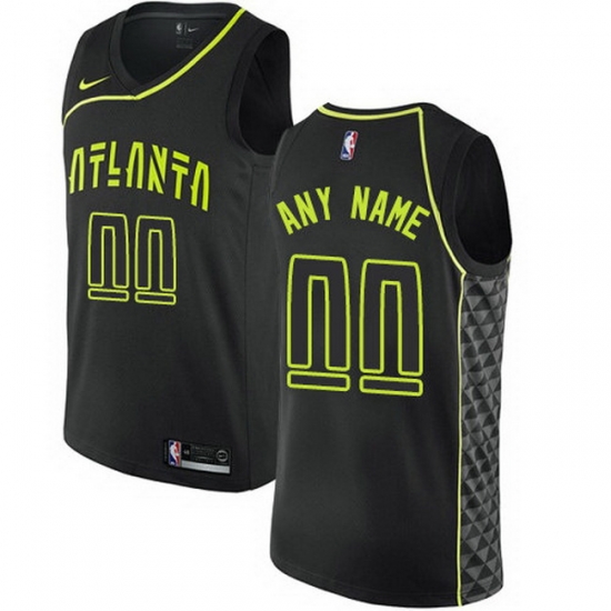 Men Women Youth Toddler All Size Nike Atlanta Hawks Customized Authentic Black NBA City Edition Jersey Men Women Youth Toddler All Size Nike Atlanta Hawks Customized Authentic Black NBA City Edition Jersey