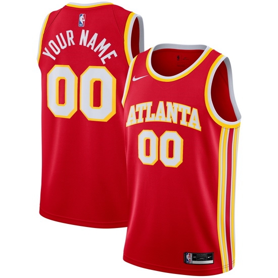 Men Women Youth Toddler Atlanta Hawks Red Custom Nike NBA Stitched Jersey Men Women Youth Toddler Atlanta Hawks Red Custom Nike NBA Stitched Jersey
