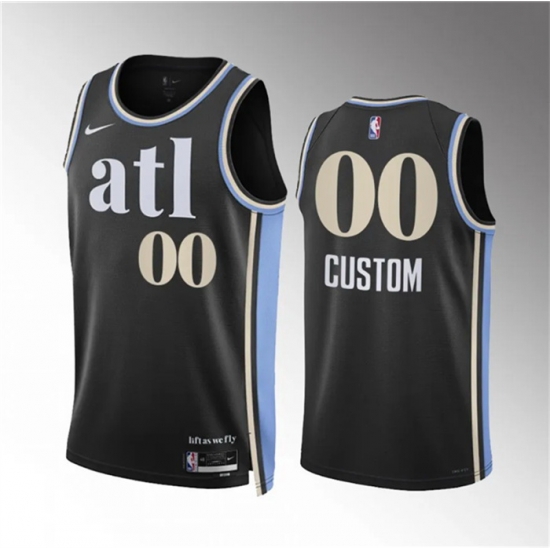 Men Women youth Atlanta Hawks Active Player Custom 2023 24 Black City Edition Stitched Basketball Jersey Men Women youth Atlanta Hawks Active Player Custom 2023 24 Black City Edition Stitched Basketball Jersey