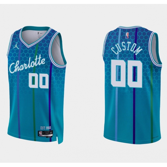 Men Women Youth Toddler Charlotte Hornets Active Player Custom 2021 22 Blue 75th Anniversary City Edition Stitched Basketball Jersey Men Women Youth Toddler Charlotte Hornets Active Player Custom 2021 22 Blue 75th Anniversary City Edition Stitched Basketball Jersey