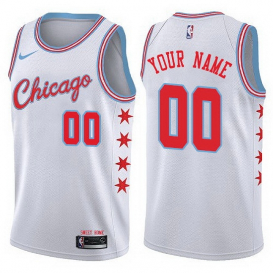 Men Women Youth Toddler All Size Nike Chicago Bulls Customized Authentic White NBA City Edition Jersey Men Women Youth Toddler All Size Nike Chicago Bulls Customized Authentic White NBA City Edition Jersey