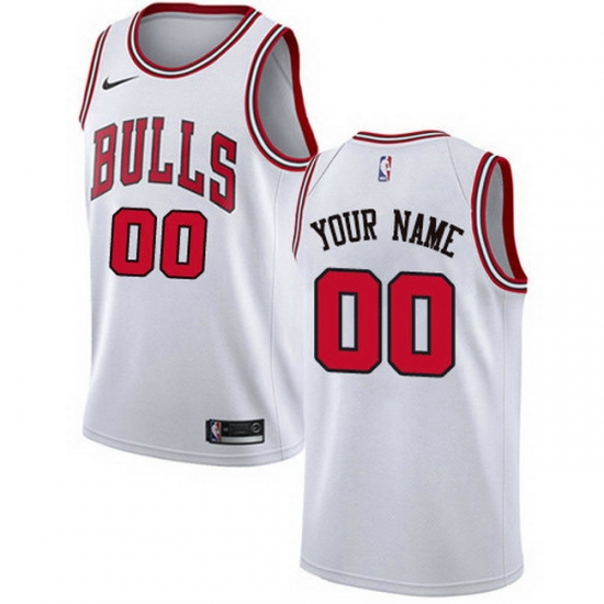 Men Women Youth Toddler All Size Nike Chicago Bulls Customized Swingman White Association NBA Jersey Men Women Youth Toddler All Size Nike Chicago Bulls Customized Swingman White Association NBA Jersey