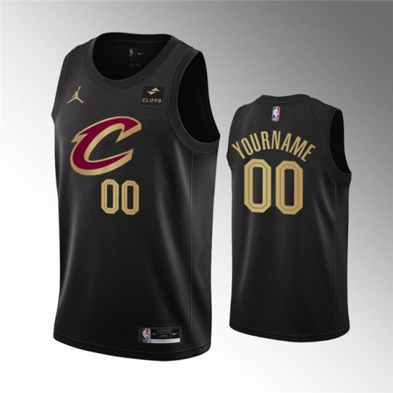 Men Women Youth Cleveland Cavaliers Active Player Customized Black Statement Edition Stitched Basketball Jersey Men Women Youth Cleveland Cavaliers Active Player Customized Black Statement Edition Stitched Basketball Jersey