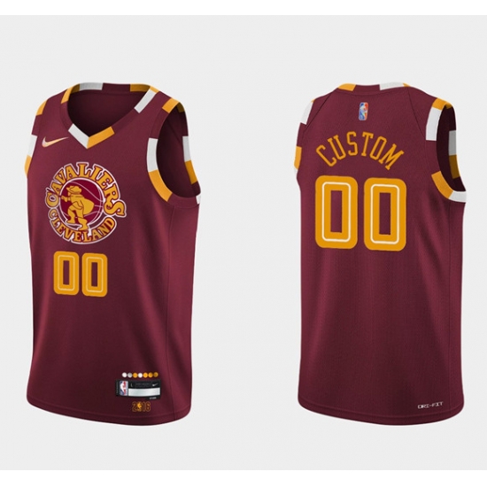 Men Women Youth Toddler Cleveland Cavaliers Active Player Custom Wine Red 2021 2022 75th Anniversary City Edition Swingman Stitched Jersey Men Women Youth Toddler Cleveland Cavaliers Active Player Custom Wine Red 2021 2022 75th Anniversary City Edition Swingman Stitched Jersey