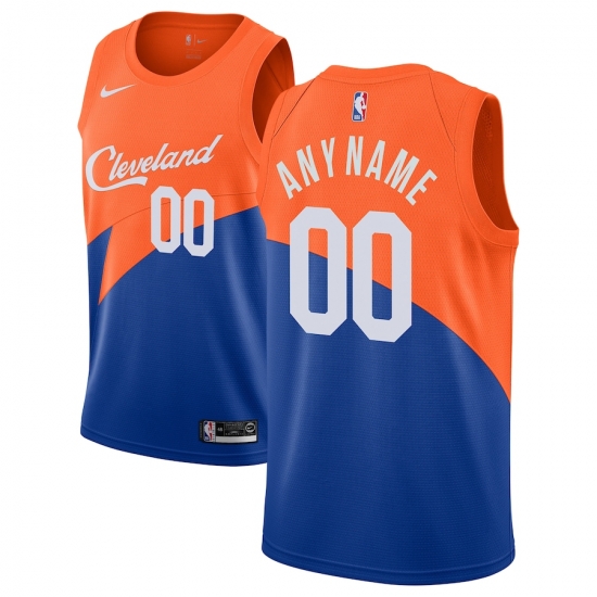 Men Women Youth Toddler Cleveland Cavaliers Orange Blue Custom Adidas NBA Stitched Jersey Men Women Youth Toddler Cleveland Cavaliers Orange Blue Custom Adidas NBA Stitched Jersey