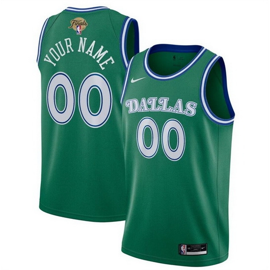 Men Dallas Mavericks Actve Player Custom Green 2024 Finals Classic Edition Stitched Basketball Jersey Men Dallas Mavericks Actve Player Custom Green 2024 Finals Classic Edition Stitched Basketball Jersey