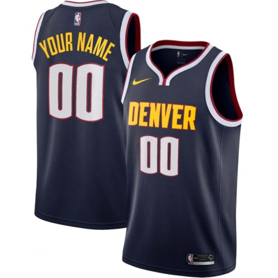 Men Women Youth Toddler Denver Nuggets Custom Navy Nike NBA Stitched Jersey Men Women Youth Toddler Denver Nuggets Custom Navy Nike NBA Stitched Jersey