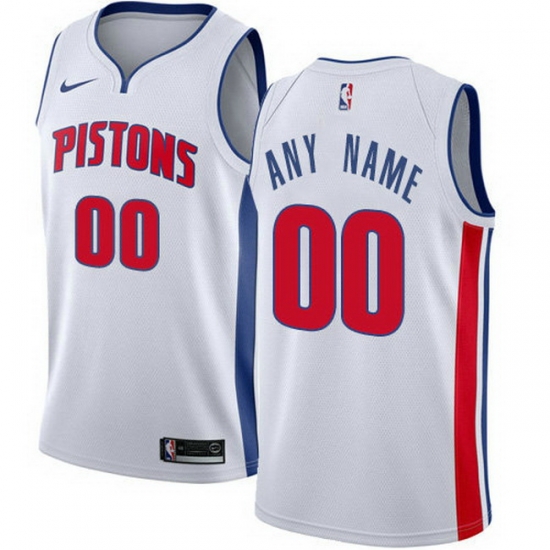Men Women Youth Toddler All Size Nike Detroit Pistons Customized Swingman White Home NBA Association Edition Jersey Men Women Youth Toddler All Size Nike Detroit Pistons Customized Swingman White Home NBA Association Edition Jersey