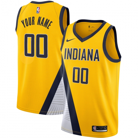Men Women Youth Toddler Indiana Pacers Yellow Custom Nike NBA Stitched Jersey Men Women Youth Toddler Indiana Pacers Yellow Custom Nike NBA Stitched Jersey