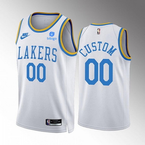 Men Los Angeles Lakers Customized 2022 23 White Classic Edition Stitched Basketball Jersey Men Los Angeles Lakers Customized 2022 23 White Classic Edition Stitched Basketball Jersey