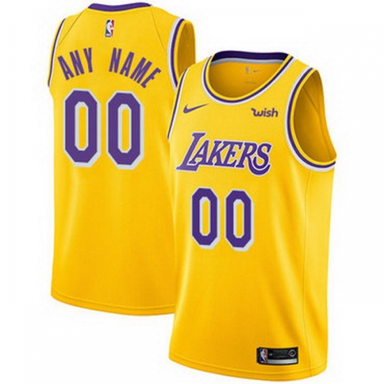 Men Women Youth Toddler All Size Nike Custom Los Angeles Lakers Gold NBA Swingman Icon Edition Jersey Men Women Youth Toddler All Size Nike Custom Los Angeles Lakers Gold NBA Swingman Icon Edition Jersey