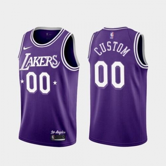 Men Women youth Lakers Custom Purple 2022 City 60s Throwback Jersey Men Women youth Lakers Custom Purple 2022 City 60s Throwback Jersey
