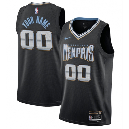 Men Women Youth Memphis Grizzlies Active Player Custom Black 2022 2023 City Edition Stitched Jersey Men Women Youth Memphis Grizzlies Active Player Custom Black 2022 2023 City Edition Stitched Jersey
