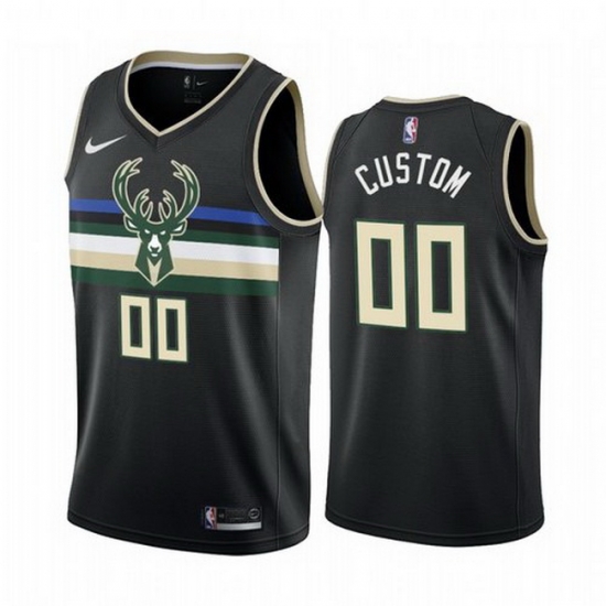 Men Women Youth Toddler All Size Milwaukee Bucks Custom Black 2019 20 Statement Edition NBA Jersey Men Women Youth Toddler All Size Milwaukee Bucks Custom Black 2019 20 Statement Edition NBA Jersey