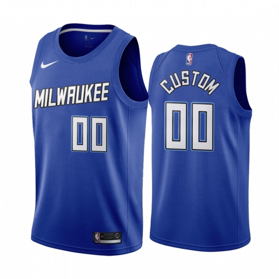 Men Women Youth Toddler Milwaukee Bucks Blue Custom Nike NBA Stitched Jersey Men Women Youth Toddler Milwaukee Bucks Blue Custom Nike NBA Stitched Jersey