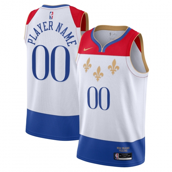 Men Women Youth Toddler New Orleans Pelicans White Blue Custom Nike NBA Stitched Jersey Men Women Youth Toddler New Orleans Pelicans White Blue Custom Nike NBA Stitched Jersey