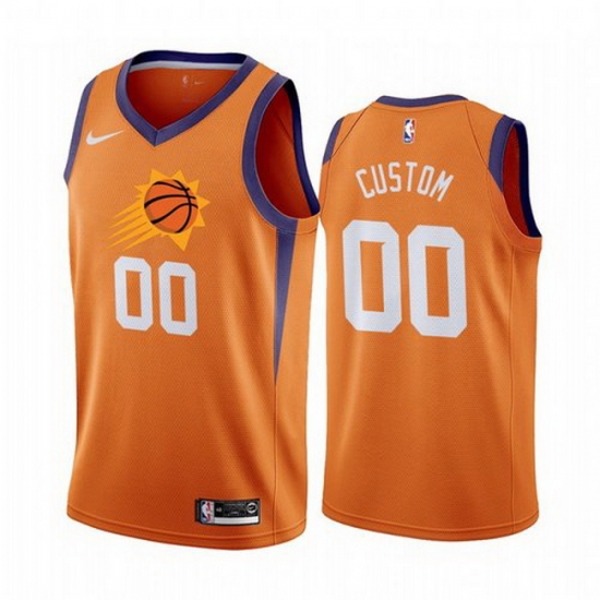 Men Women Youth Toddler All Size Phoenix Suns Custom Orange 2019 20 Statement Edition NBA Jersey