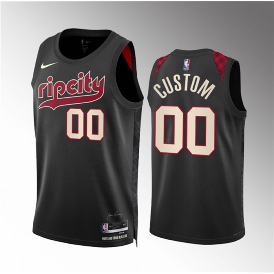 Men Women youth Portland Trail Blazers Active Player Custom Black 2023 24 City Edition Stitched Basketball Jersey Men Women youth Portland Trail Blazers Active Player Custom Black 2023 24 City Edition Stitched Basketball Jersey