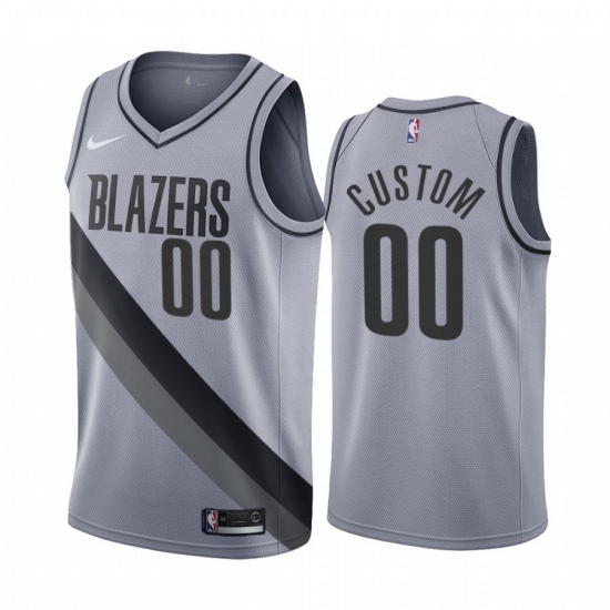 Portland Trail Blazers Cusom Gray NBA Swingman 2020 21 Earned Edition Jersey Portland Trail Blazers Cusom Gray NBA Swingman 2020 21 Earned Edition Jersey