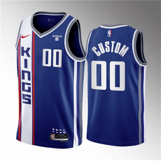 Men Women youth Sacramento Kings Active Player Custom Blue 2023 24 City Edition Stitched Basketball Jersey Men Women youth Sacramento Kings Active Player Custom Blue 2023 24 City Edition Stitched Basketball Jersey