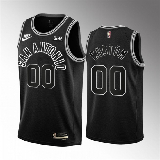 Men Women Youth San Antonio Spurs Active Player Custom Black 2022 23 Classic Edition Stitched NBA Jersey Men Women Youth San Antonio Spurs Active Player Custom Black 2022 23 Classic Edition Stitched NBA Jersey