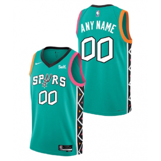 Men Women Youth San Antonio Spurs Active Player Custom Teal 2022 City Edition Swingman Stitched Jersey Men Women Youth San Antonio Spurs Active Player Custom Teal 2022 City Edition Swingman Stitched Jersey