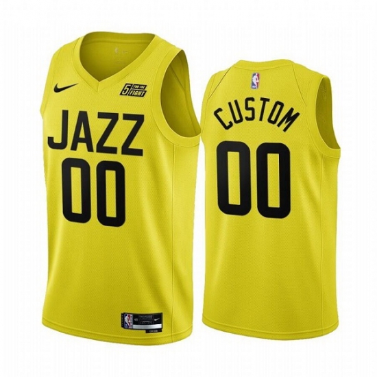 Men Women youth Utah Jazz Active Player Custom 2022 23 Yellow Icon Edition Stitched Basketball Jersey Men Women youth Utah Jazz Active Player Custom 2022 23 Yellow Icon Edition Stitched Basketball Jersey