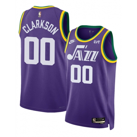 Men Women youth Utah Jazz Active Player Custom Purple 2023 Classic Edition Stitched Basketball Jersey