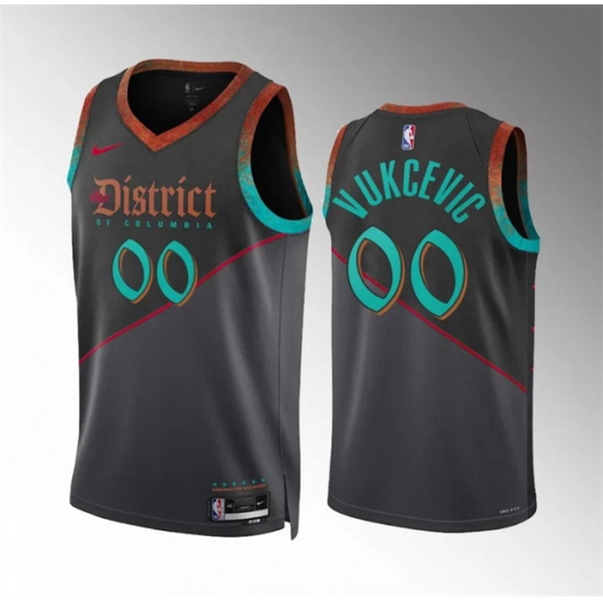 Men Women youth Washington Wizards 00 Tristan Vukcevic Black 2023 24 City Edition Stitched Basketball Jersey Men Women youth Washington Wizards 00 Tristan Vukcevic Black 2023 24 City Edition Stitched Basketball Jersey