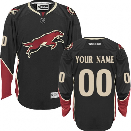 Men Women Youth Toddler NHL Black Jersey - Customized Reebok Arizona Coyotes Third Men Women Youth Toddler NHL Black Jersey - Customized Reebok Arizona Coyotes Third
