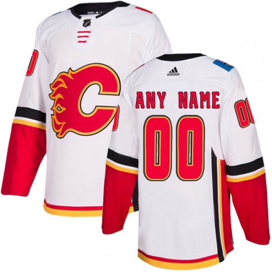 Men Women Youth Toddler Youth White Jersey - Customized Adidas Calgary Flames Away Men Women Youth Toddler Youth White Jersey - Customized Adidas Calgary Flames Away