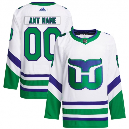 Carolina Hurricanes adidas Custom Jersey White Carolina Hurricanes adidas Custom Jersey White